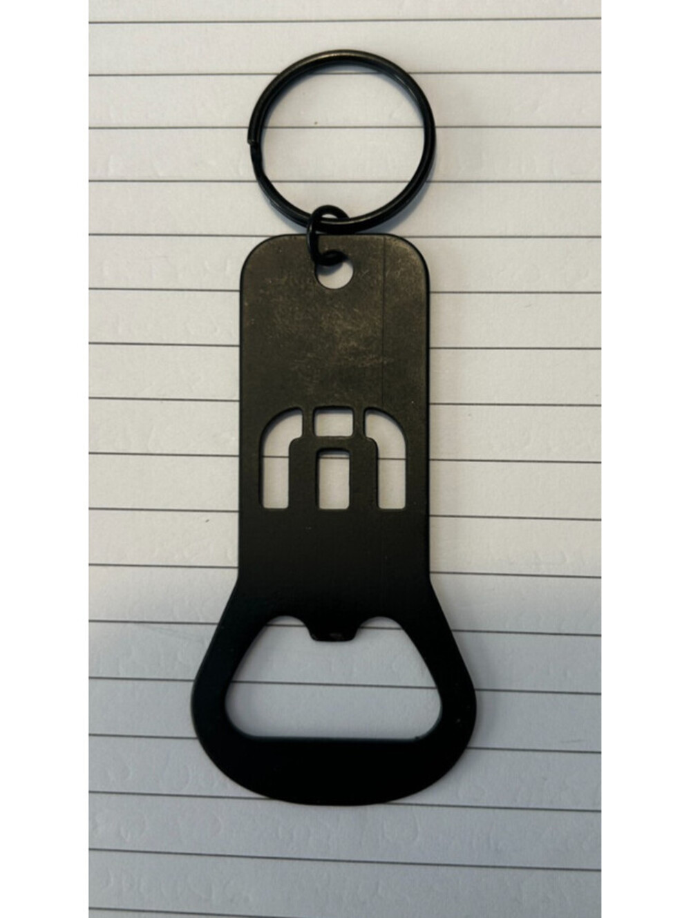 Travis Mathew Bottle Opener Key Ring Chain Golf Beer Soda Can Black